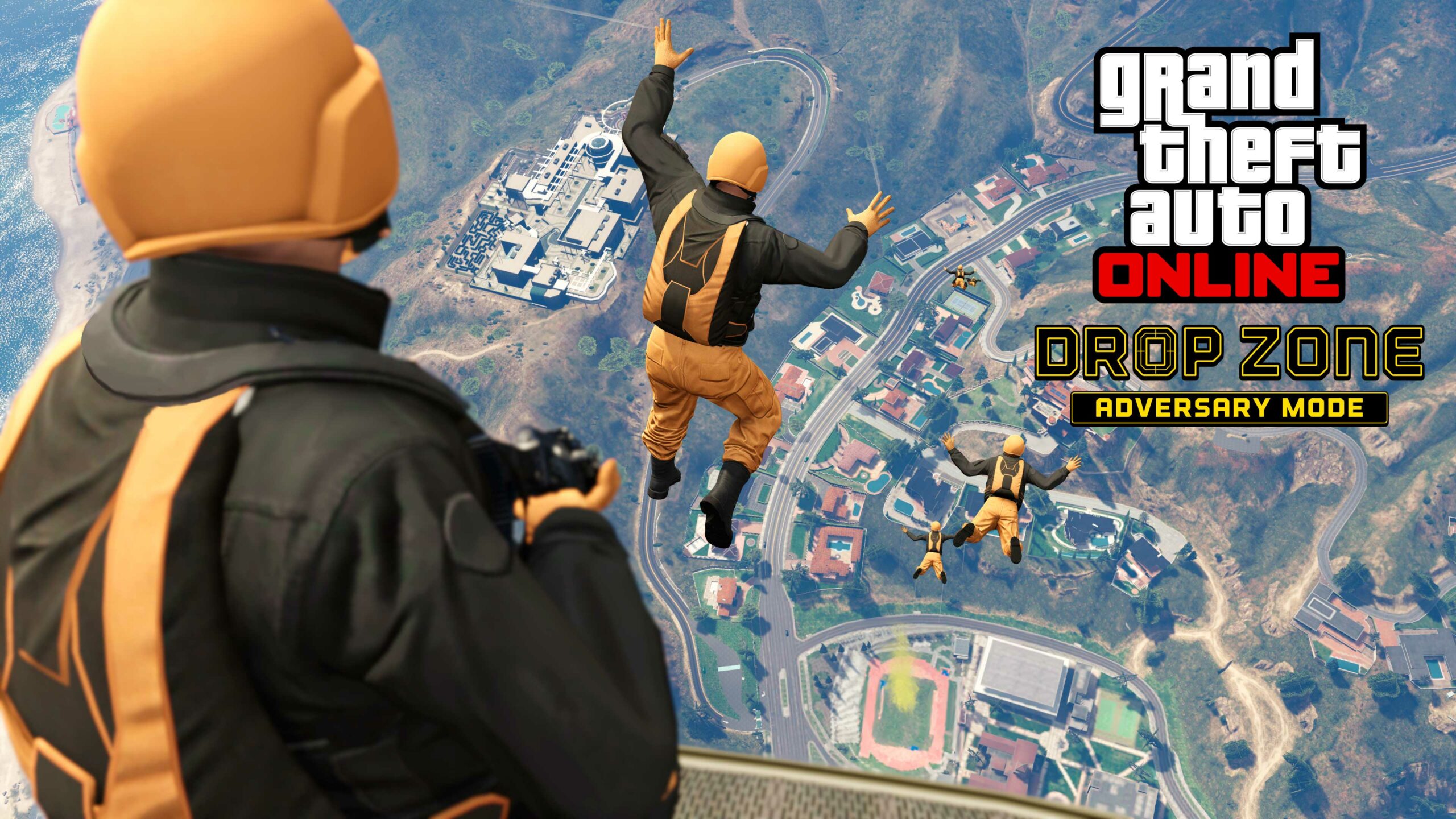 GTA Online: imagem e logotipo do Modo Adversário de Zona de Salto