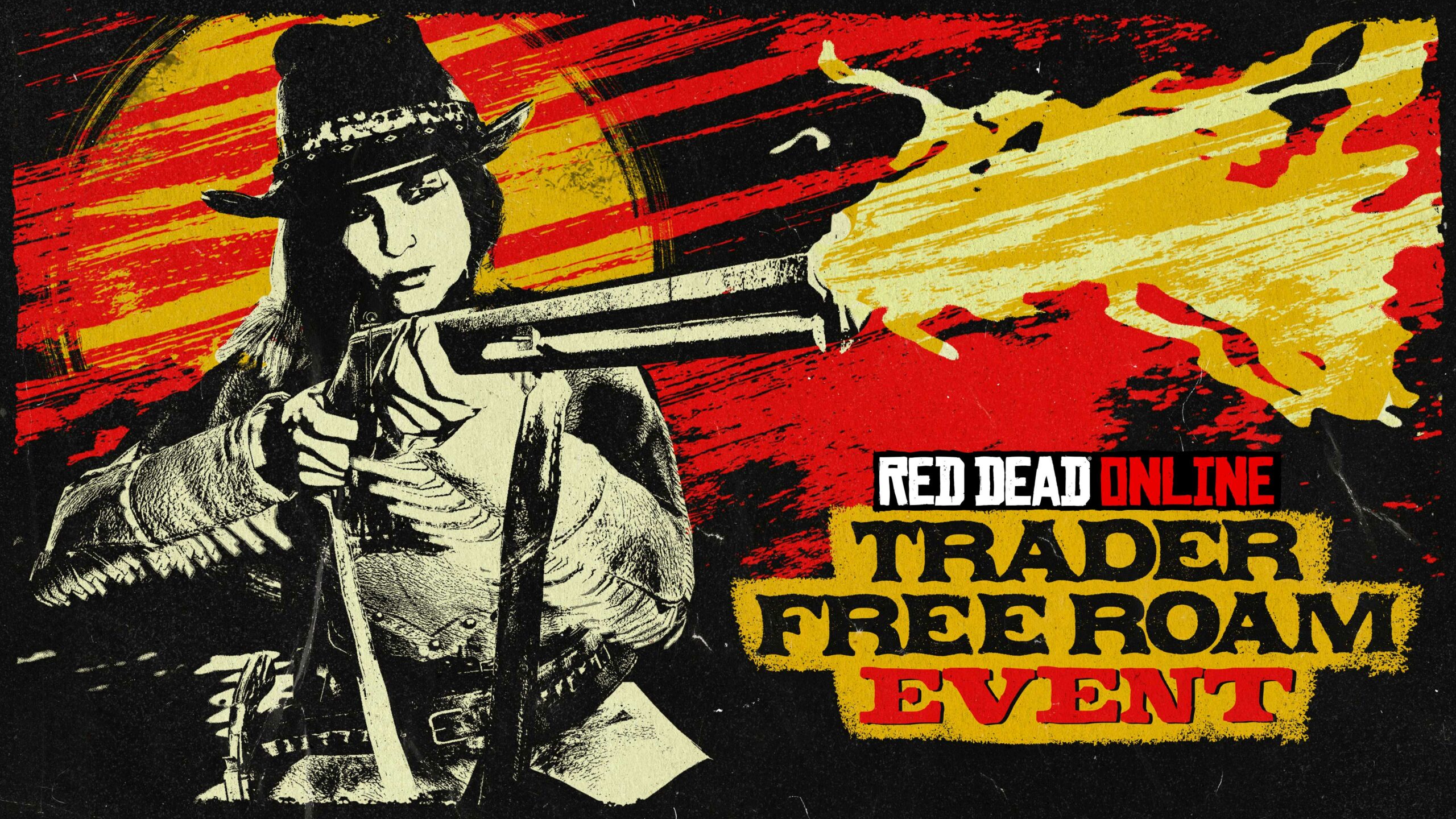 Arte e logotipo de Evento do Modo Livre de Mercador de Red Dead Online