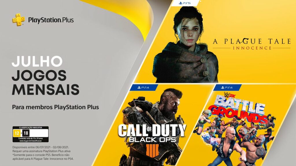 PS Plus Julho 2021