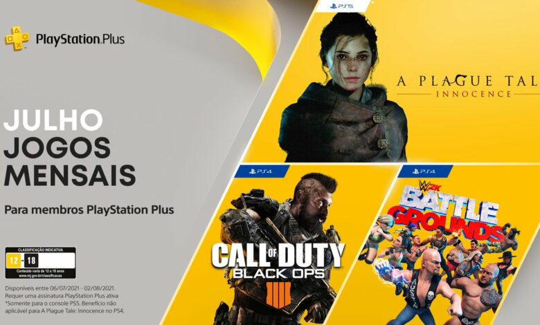 PS Plus Julho 2021