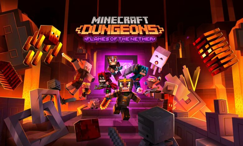 DLC Flames of the Nether Minecraft Dungeons