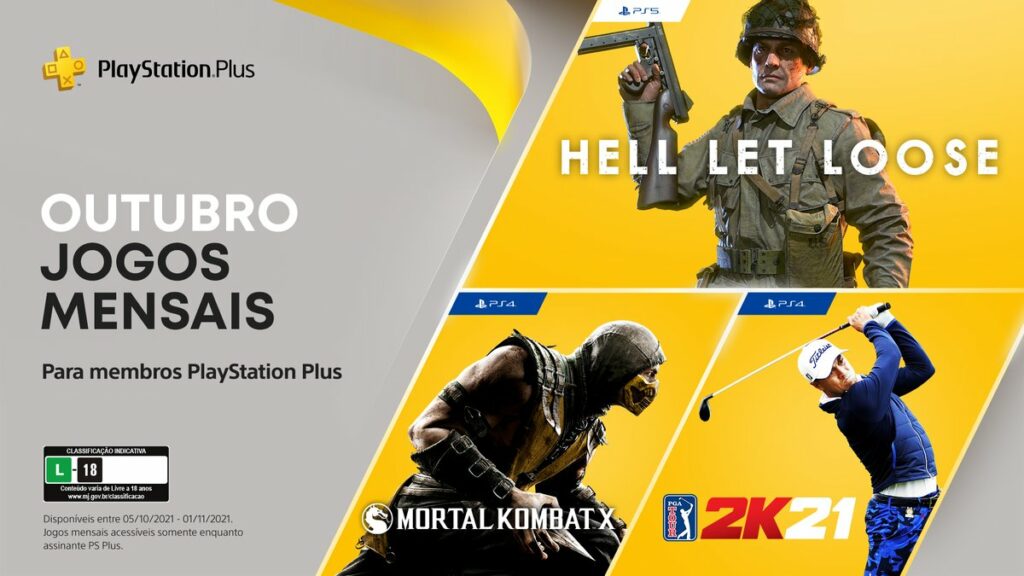 PS Plus de outubro de 2021