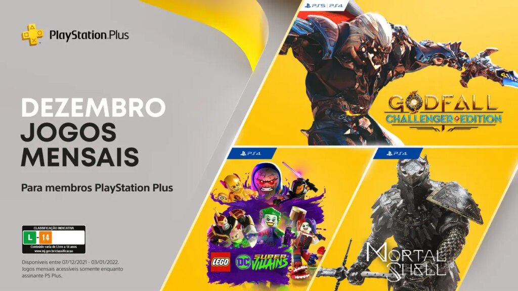 PS Plus dezembro de 2021