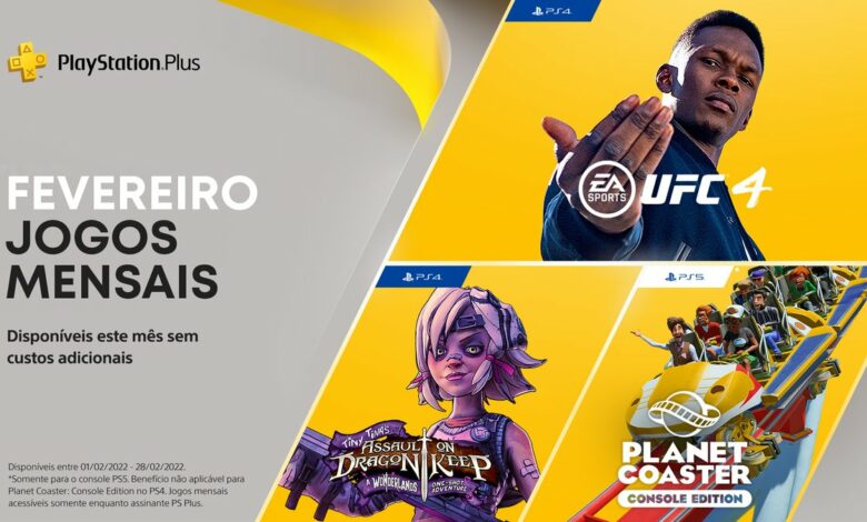 PS Plus fevereiro de 2022