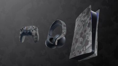 PS5 Gray Camouflage|PS5 Gray Camouflage|LUCID