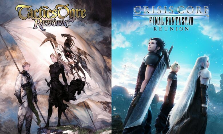 Crisis Core Final Fantasy VII Reunion e Tactics Ogre: Reborn