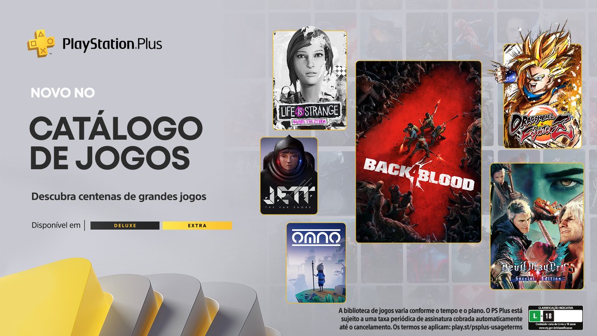 PS Plus Extra e Deluxe Janeiro 2023