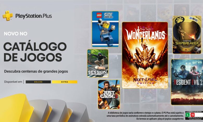 PS Plus Extra e Deluxe Janeiro 2024