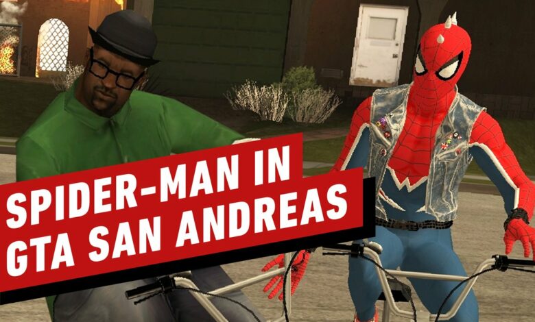 Marvel's Spider-Man em GTA San Andreas