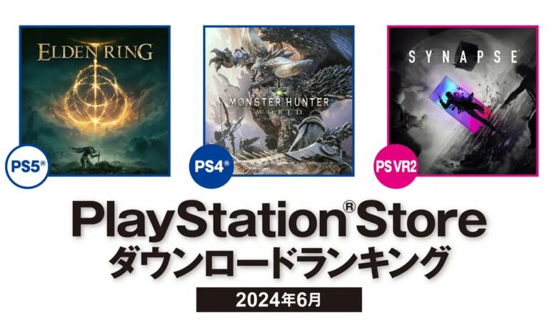 PS Store japonesa mais baixados junho 2024