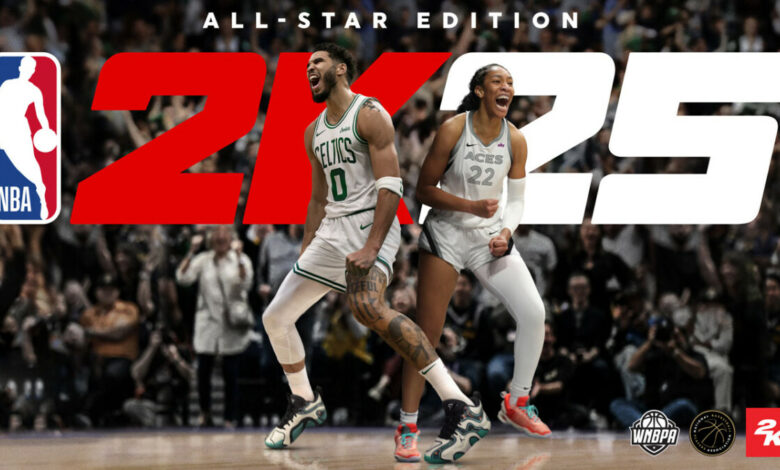 NBA 2K25 All-Star Edition Wide|NBA 2K25 A'ja Wilson First Look|NBA 2K25 Hall of Fame Edition Wide|NBA 2K25 Jayson Tatum First Look|NBA 2K25 Standard Edition Cover Wide|NBA 2K25 Vince Carter First Look|NBA 2K25 WNBA Edition Cover Wide