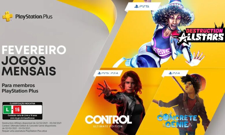 PS Plus Fevereiro 2021