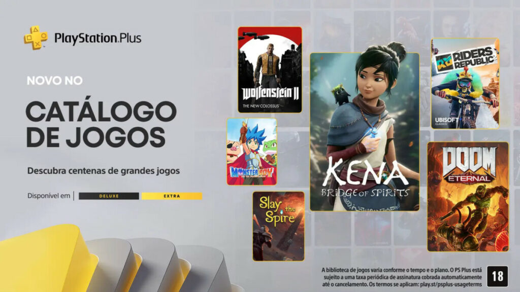 PS Plus Extra e Deluxe Abril 2023