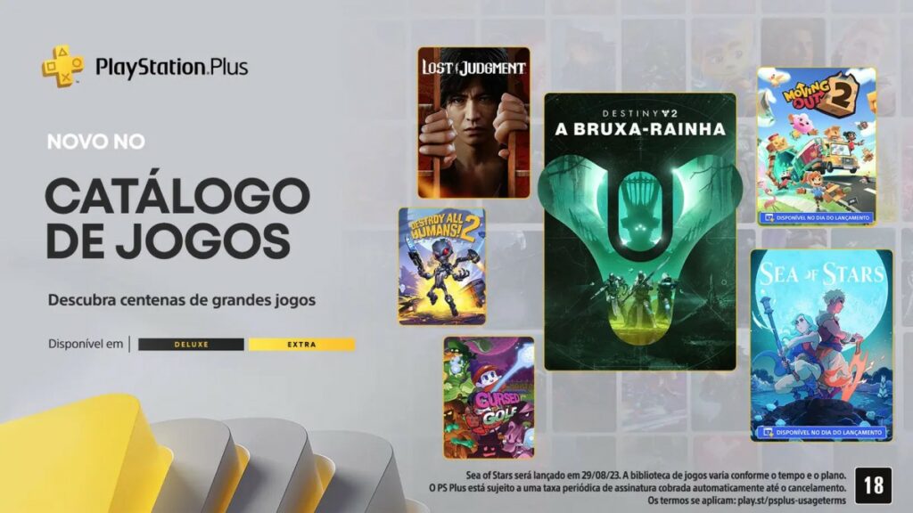 PS Plus Extra Agosto 2023