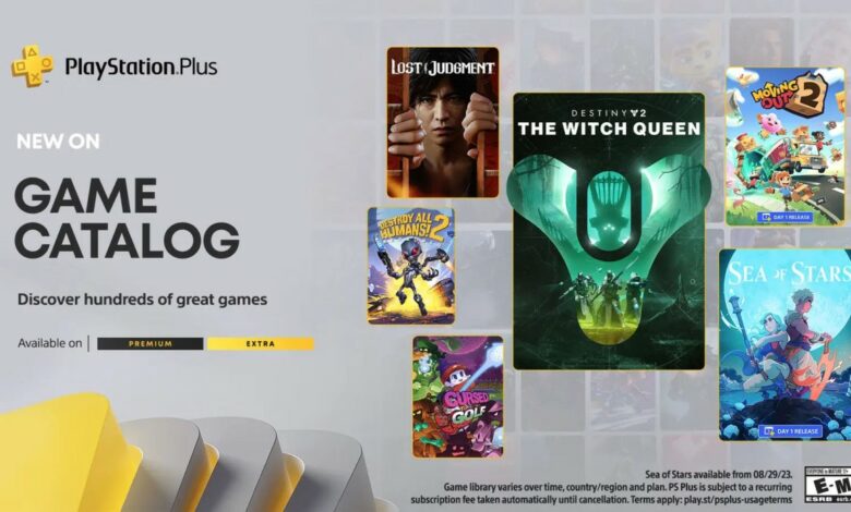 PS Plus Extra e Deluxe Agosto 2023