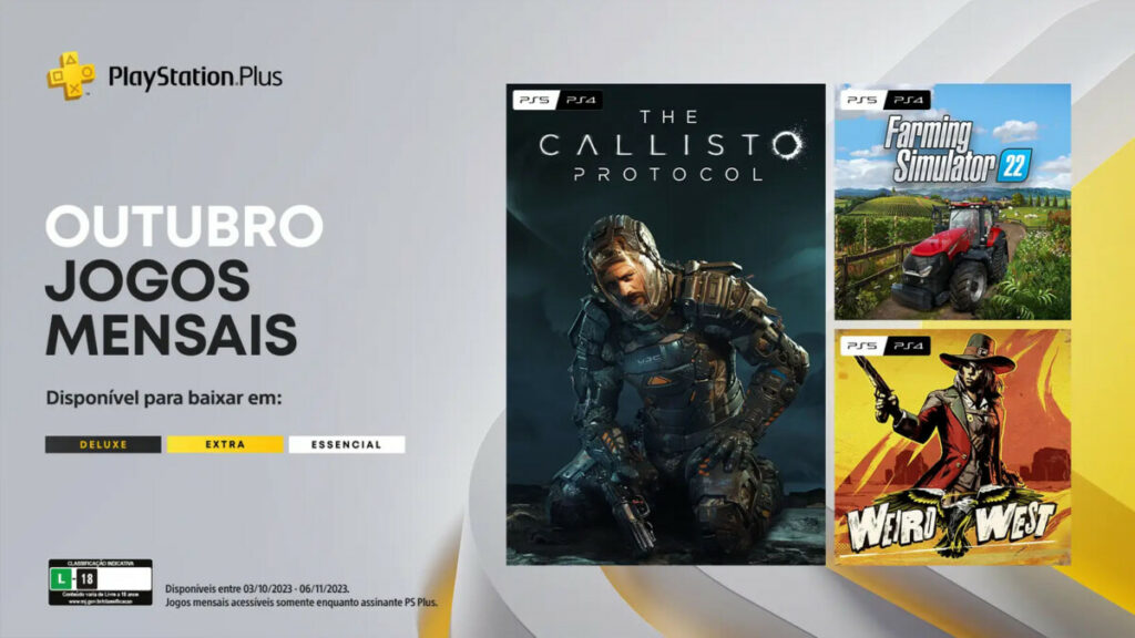 PS Plus Outubro 2023