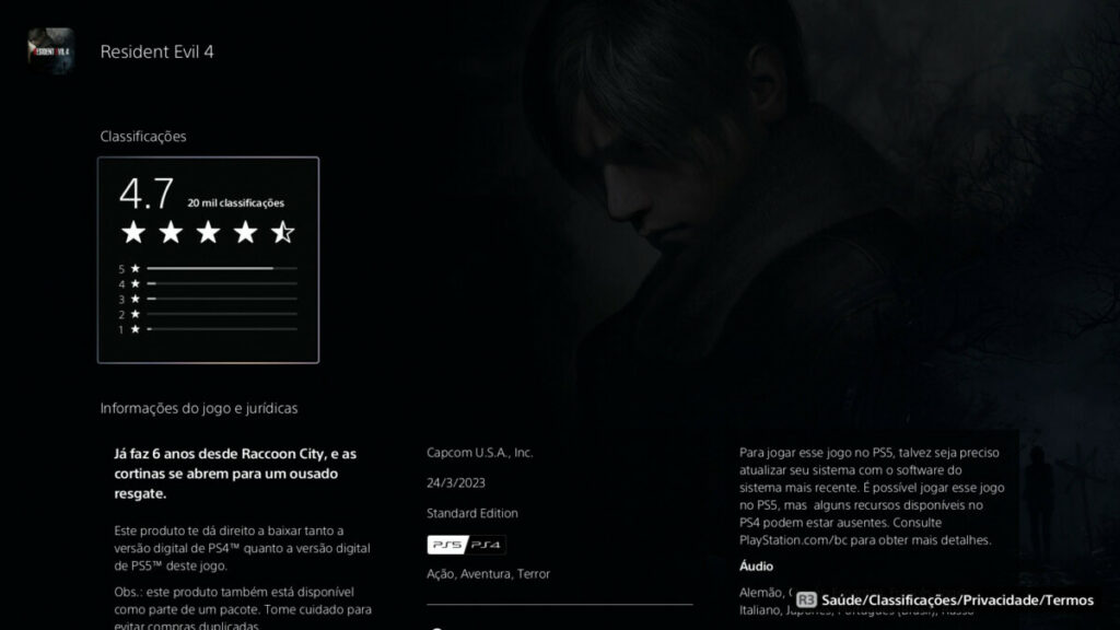 PS Store Classificação dos Usuários