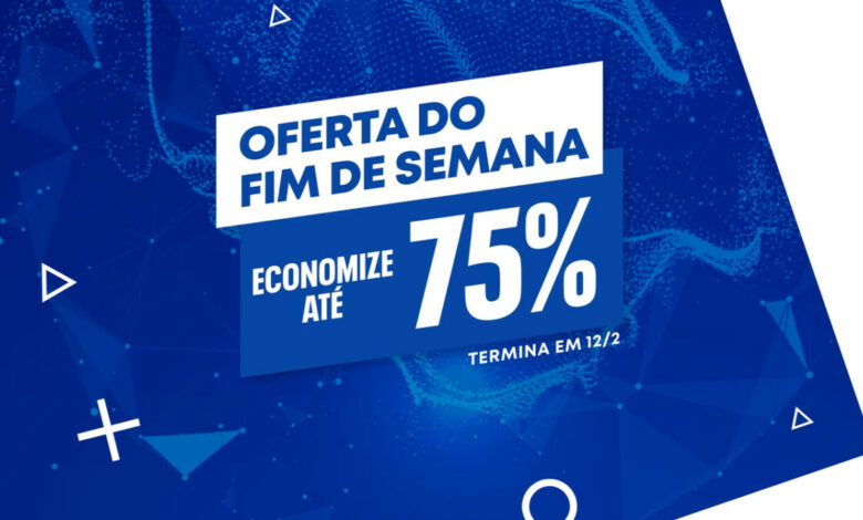 PS Store Promoção Oferta do Fim de Semana