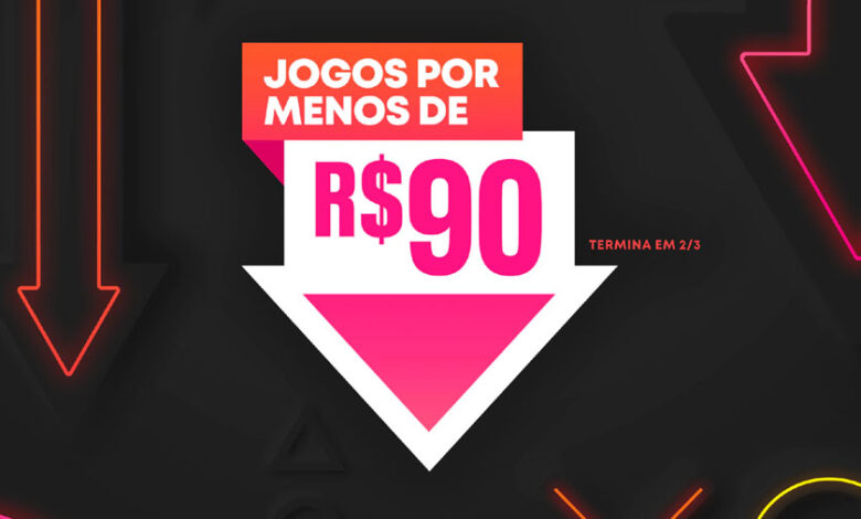 PS Store Jogos por Menos de 90 Reais