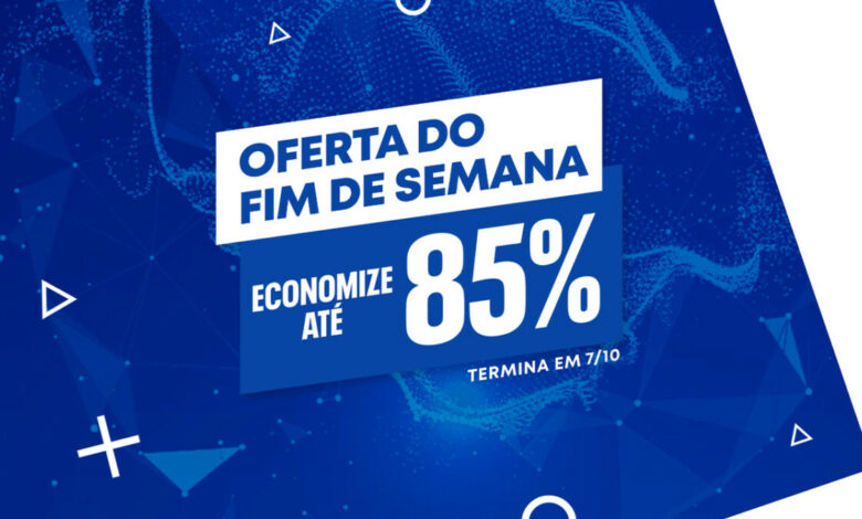 PS Store Promoção Oferta do Fim de Semana