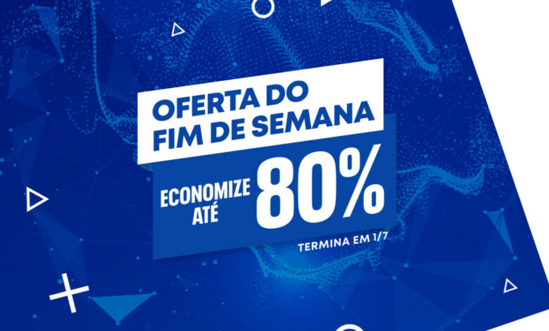 PS Store Promoção Oferta do Fim de Semana