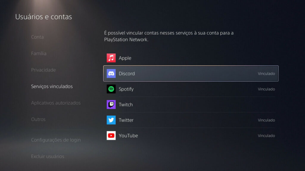 PS5 Discord Vinculado