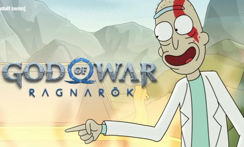 Rick and Morty x PlayStation God of War Ragnarök