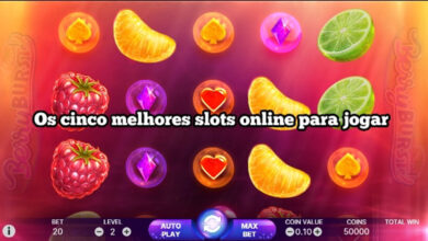 Os cinco melhores slots online para jogar