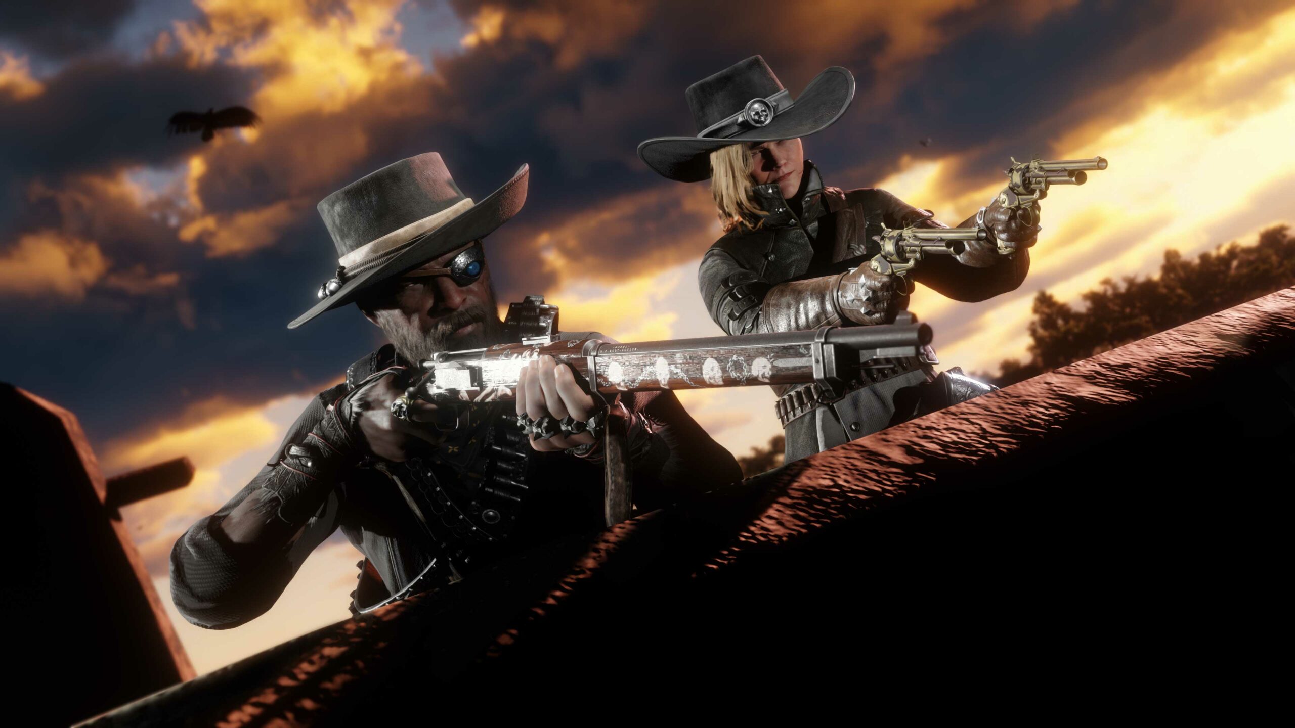 imagem de personagens Caçadores de Recompensa em Red Dead Online