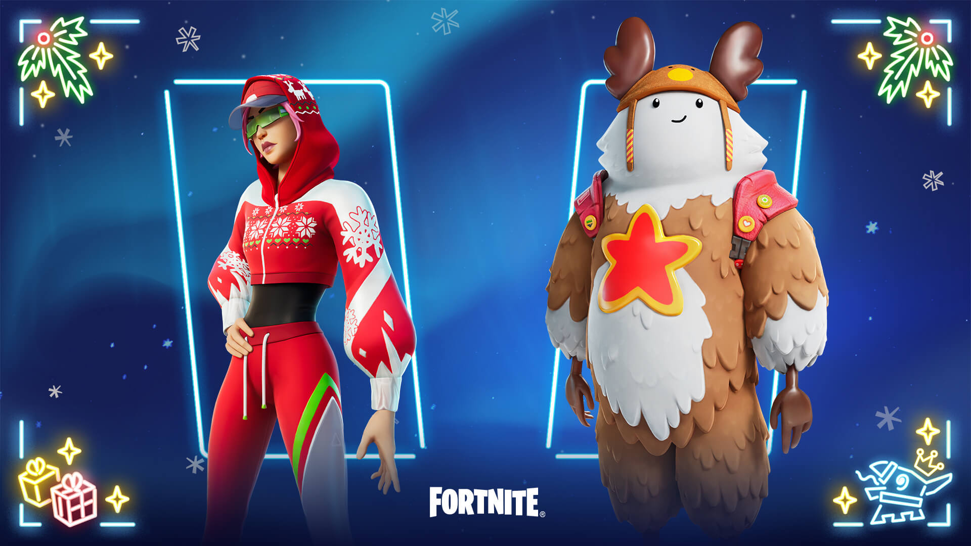 Fortnite Arctic Adeline and Sled Ready Guff Outfits