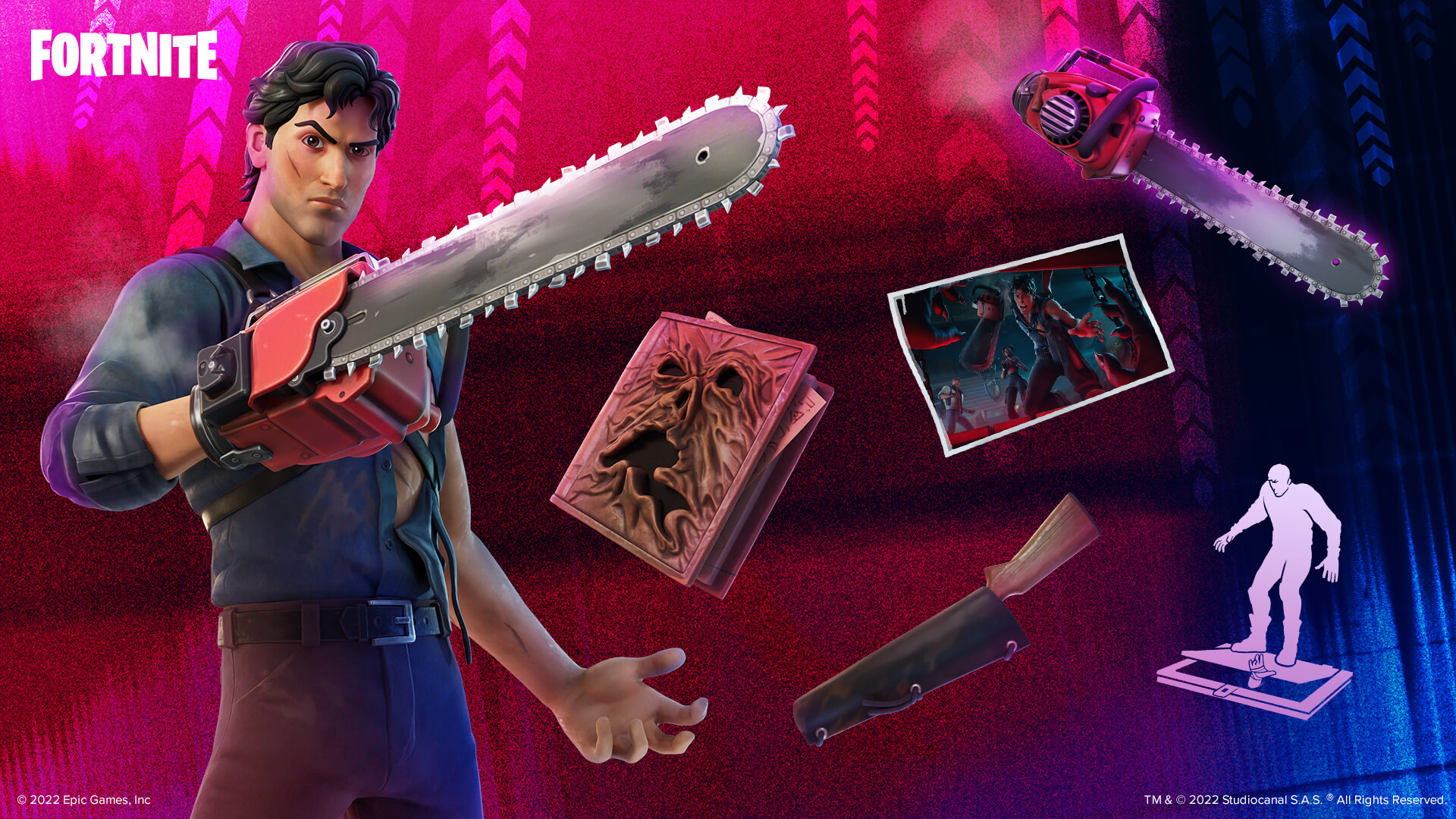 Fortnite Ash Williams Outfit and Accessories