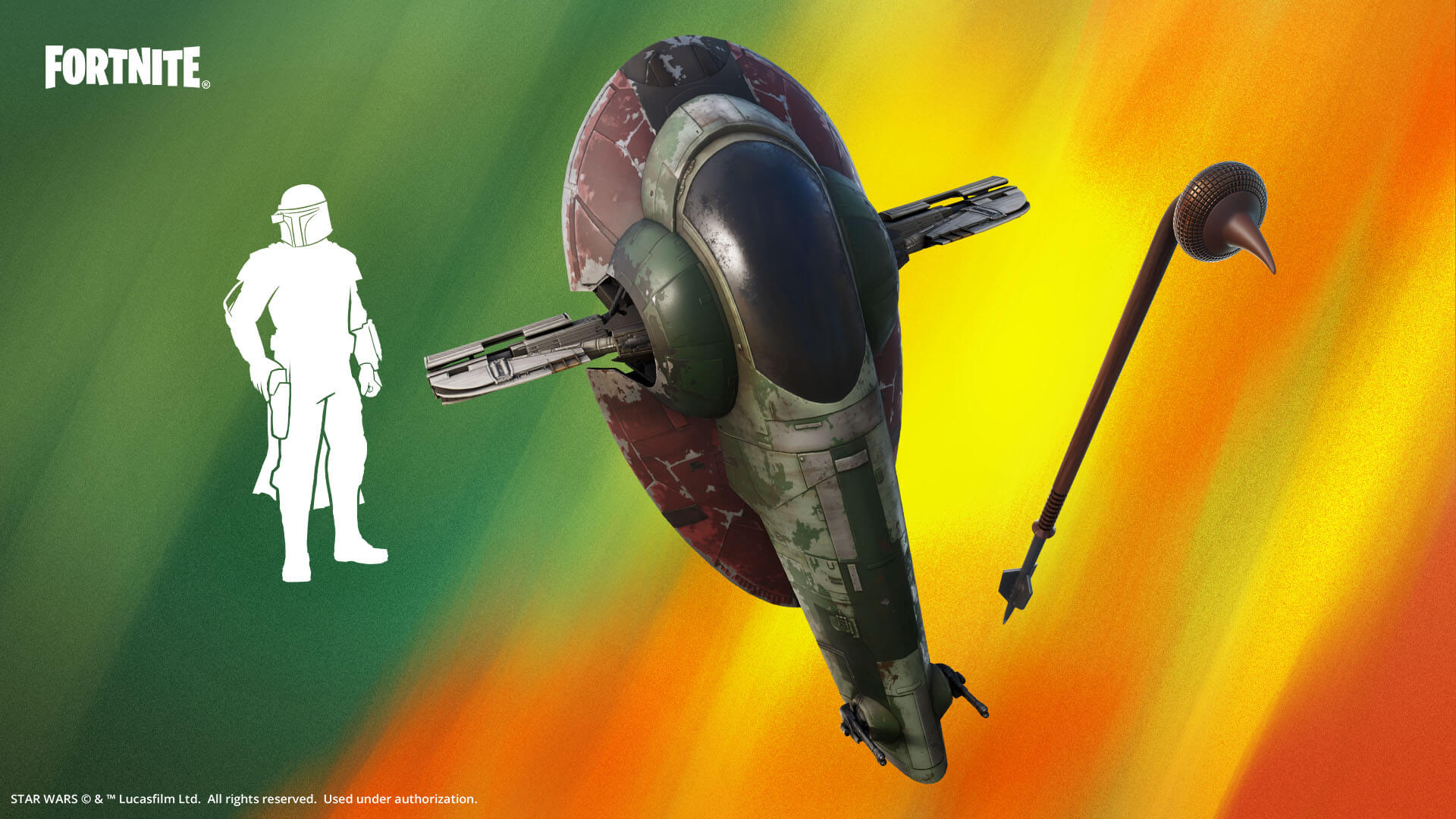 Conjunto Boba Fett do Fortnite