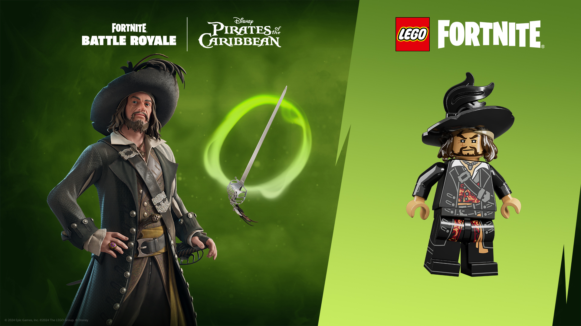 Pacote Capitão Barbossa do Fortnite