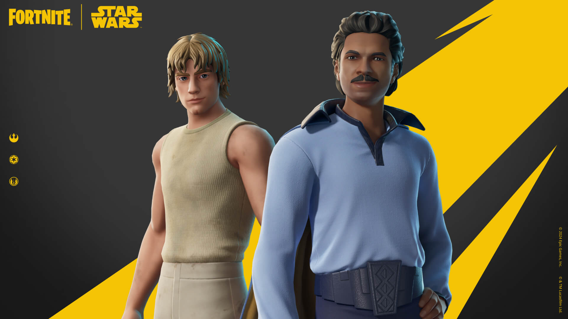 Fortnite Dagobah Luke And Lando Calrissian