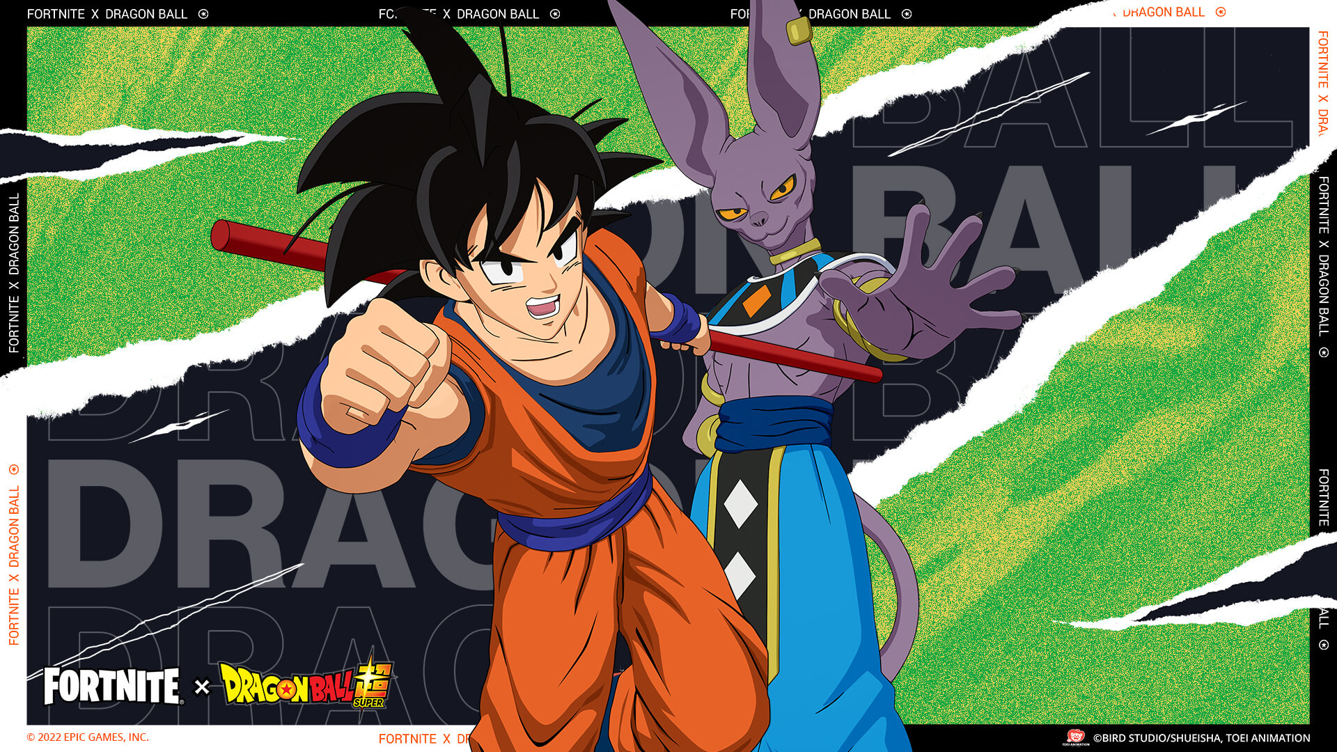 Fortnite Dragon Ball Goku Beerus 