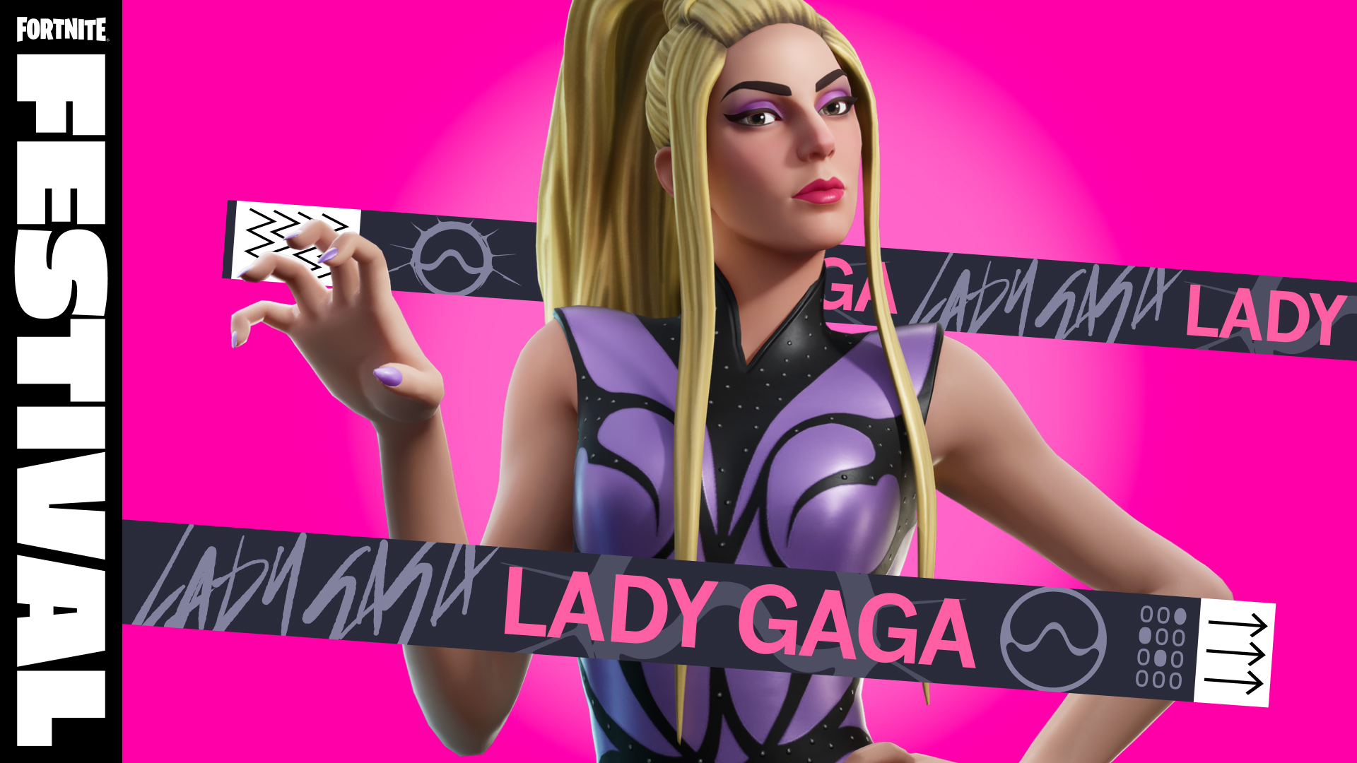 Traje Gaga Enigmática do Fortnite