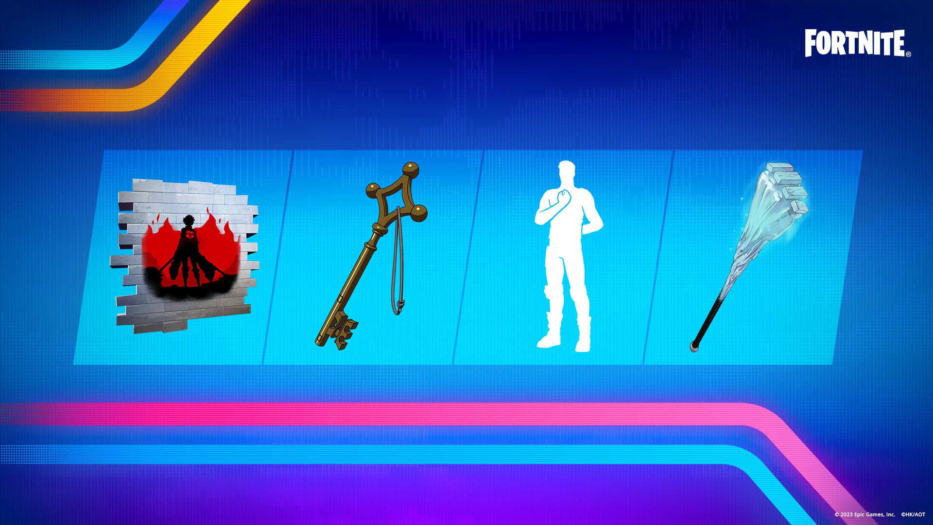 Fortnite Eren’s Faceoff Spray and Titan Strike Pickaxe