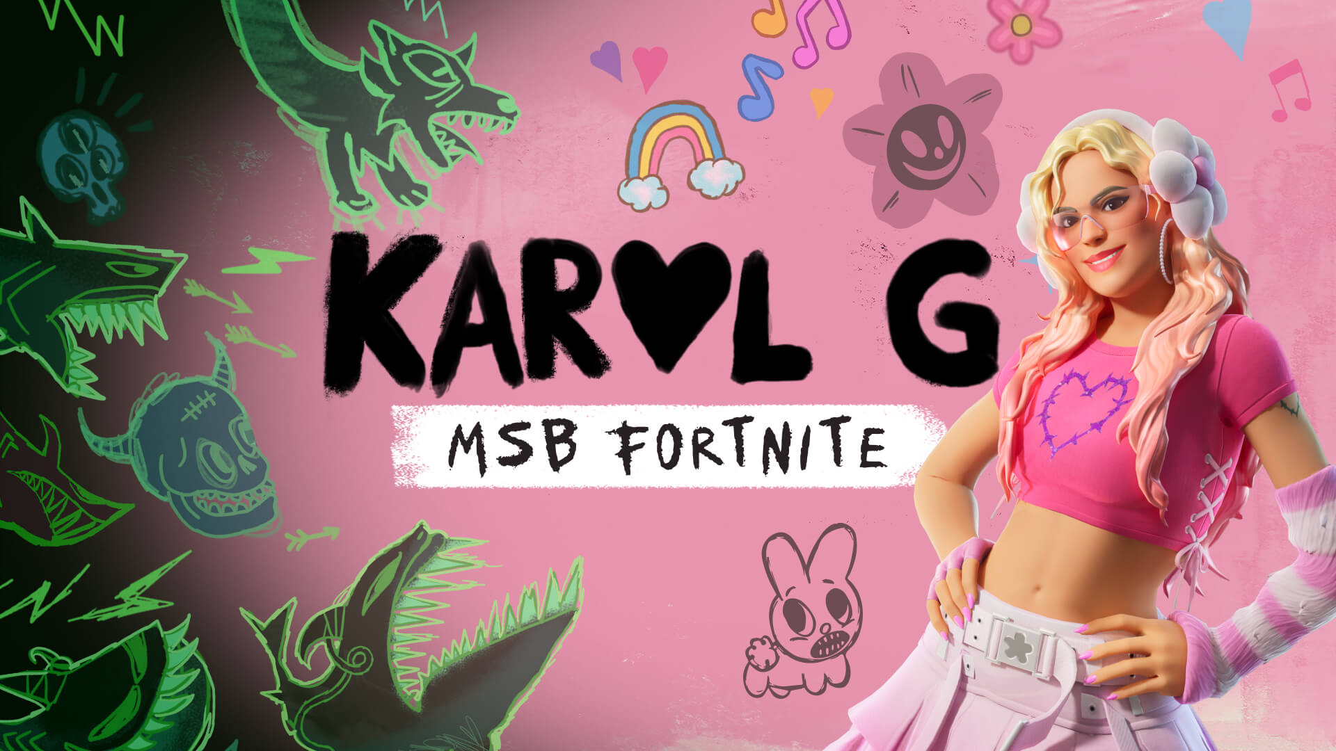 Karol G MSB Fortnite do Fortnite Festival