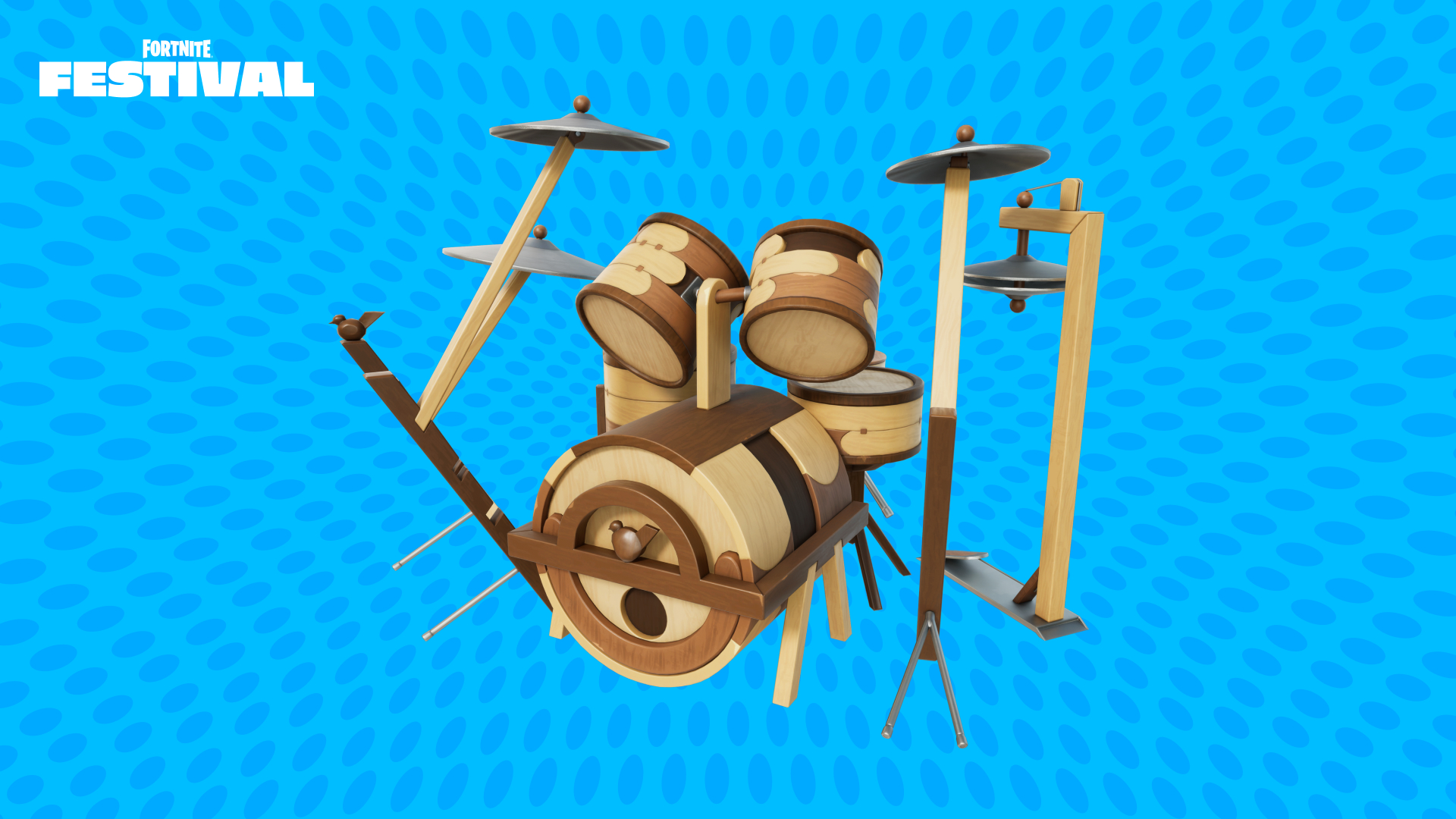 Bateria à Lenha do Fortnite Festival