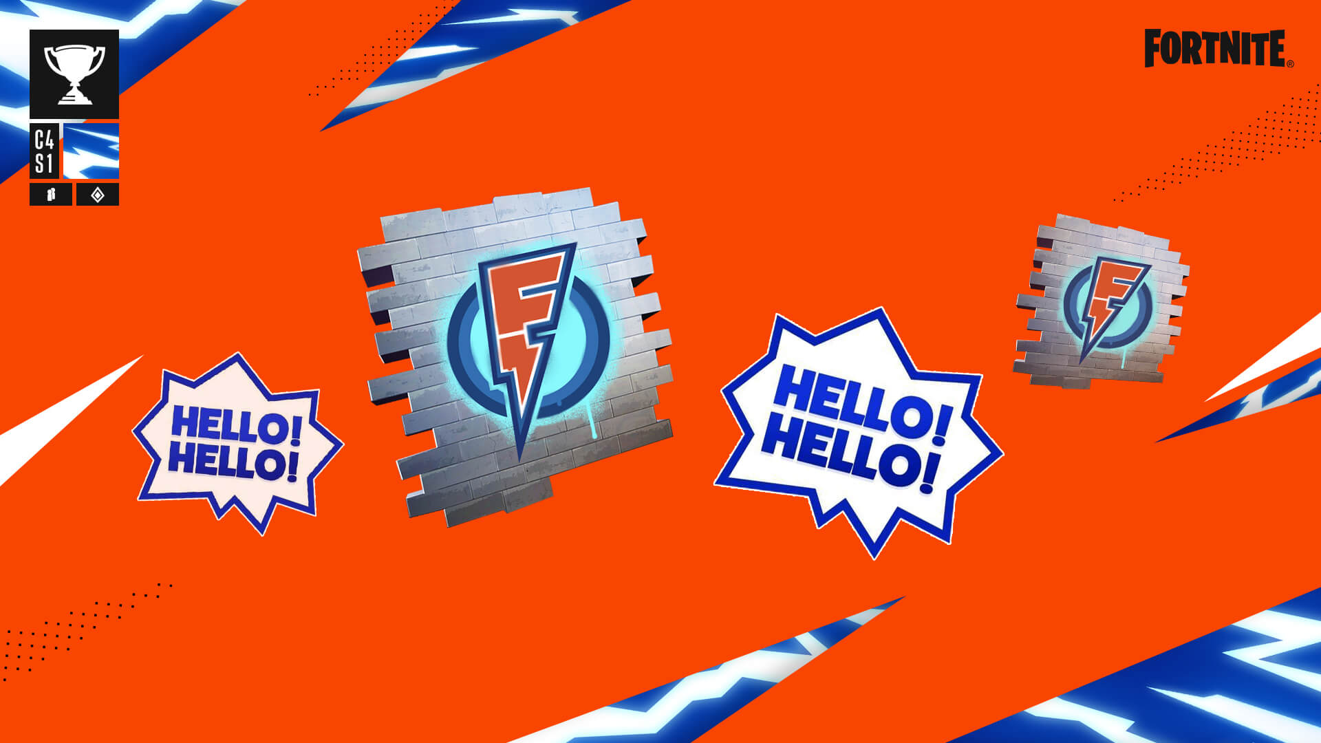 Fortnite Flakes Power Flakes Tag Spray And Hello Hello Emoticon 