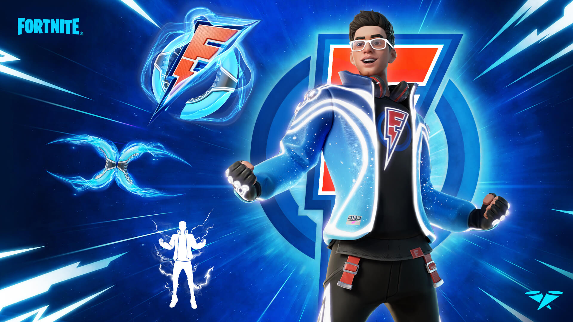 Traje e Itens do Flakes Power no Fortnite