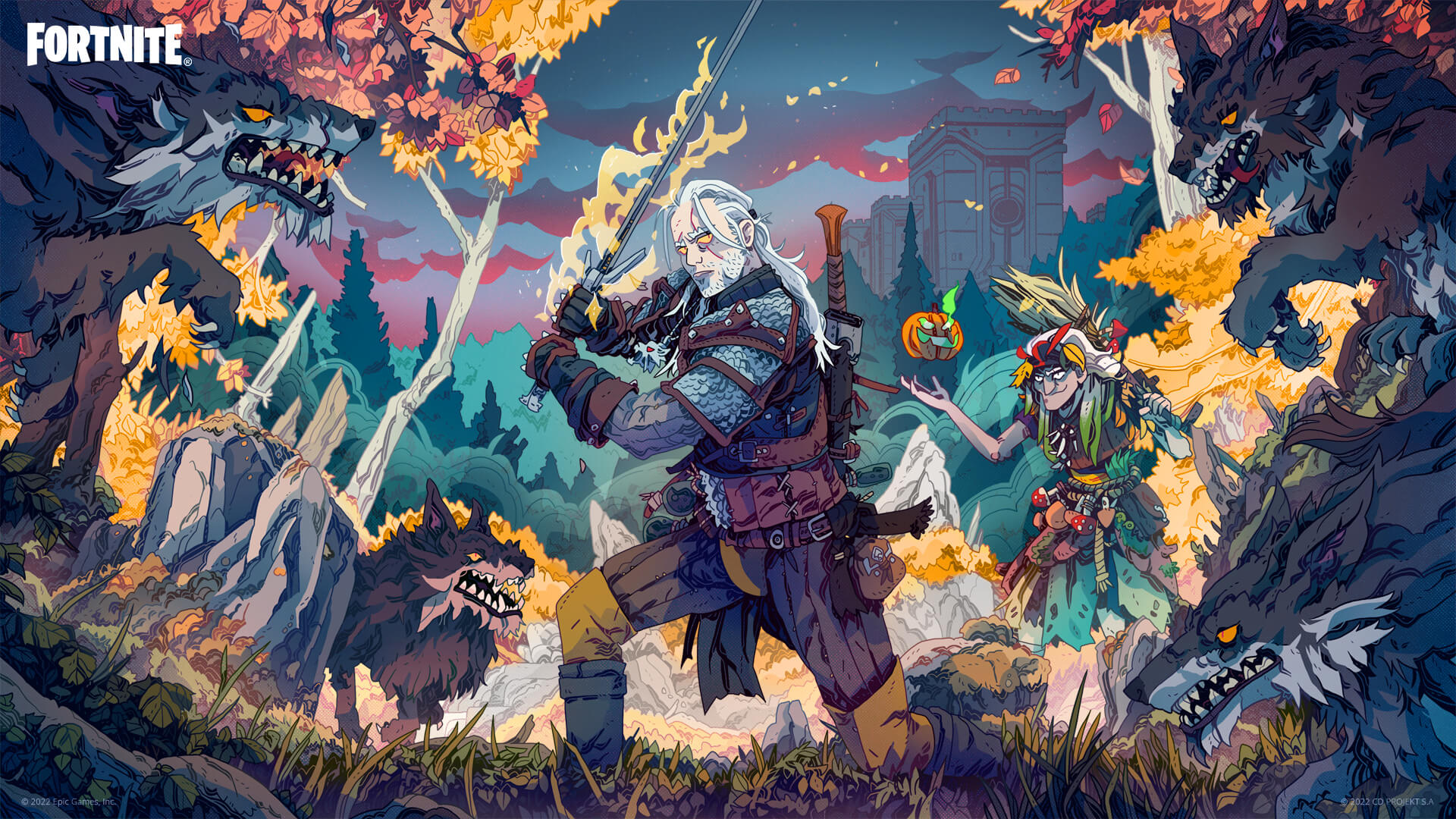 Fortnite Geralt of Rivia Loading Screen