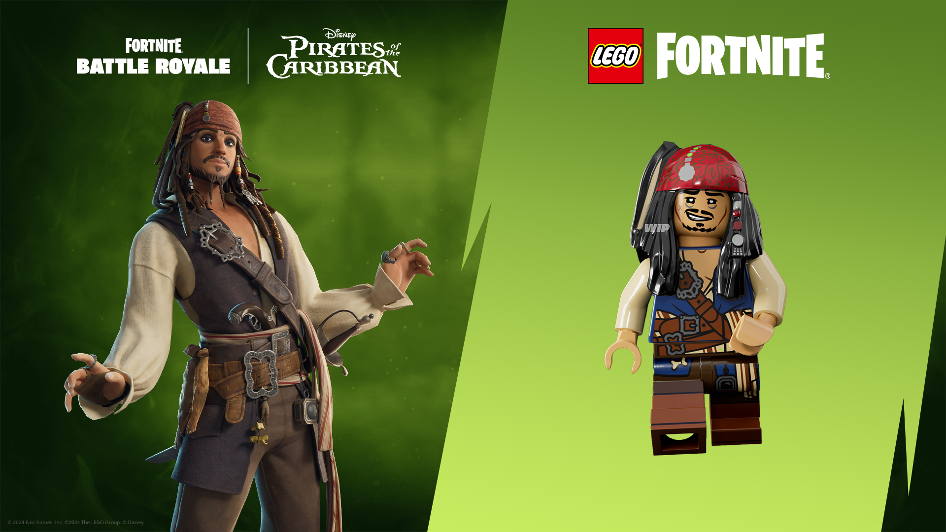 Traje Jack Sparrow do Fortnite