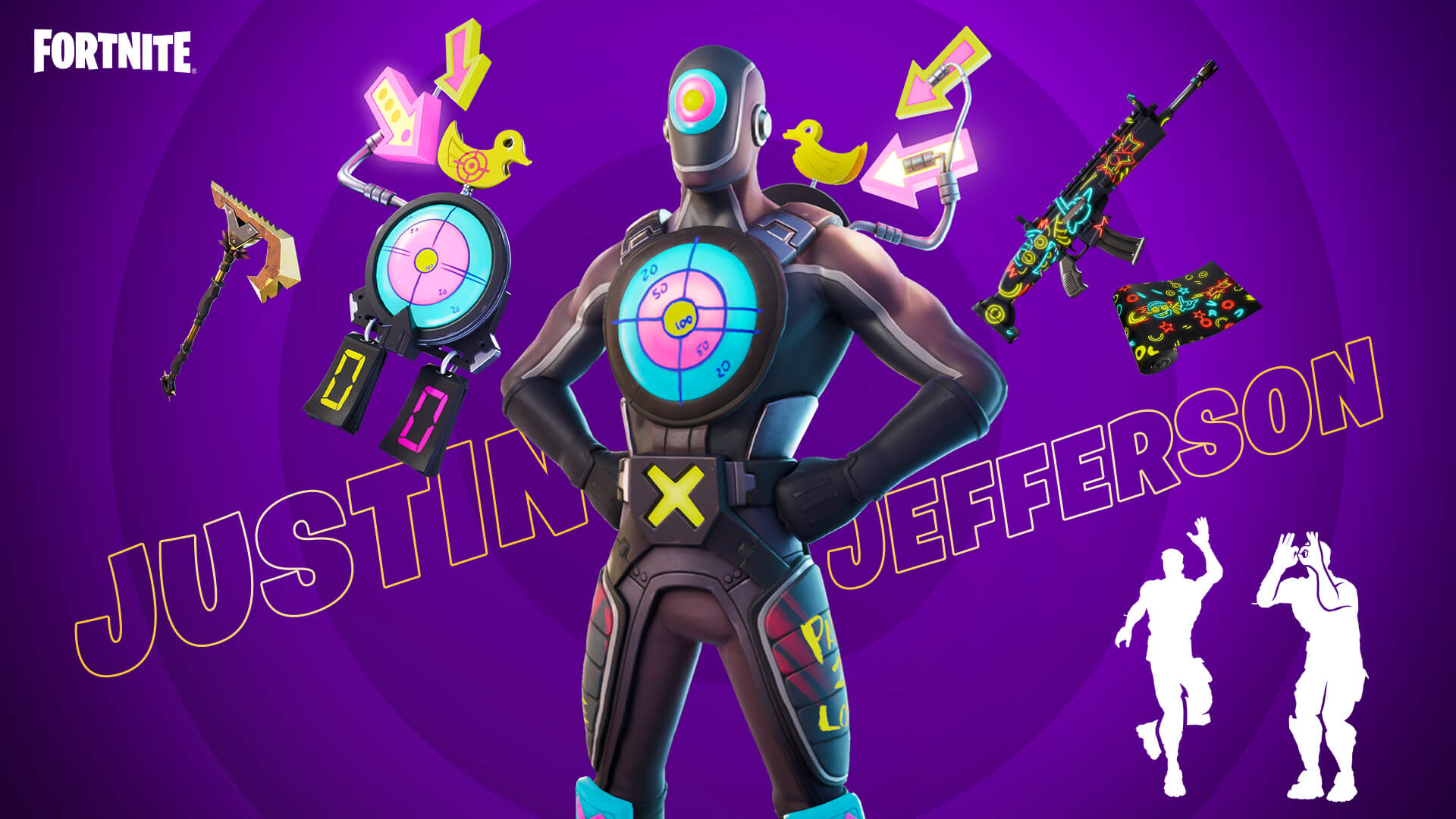 Fortnite Justin Jefferson Locker Bundle