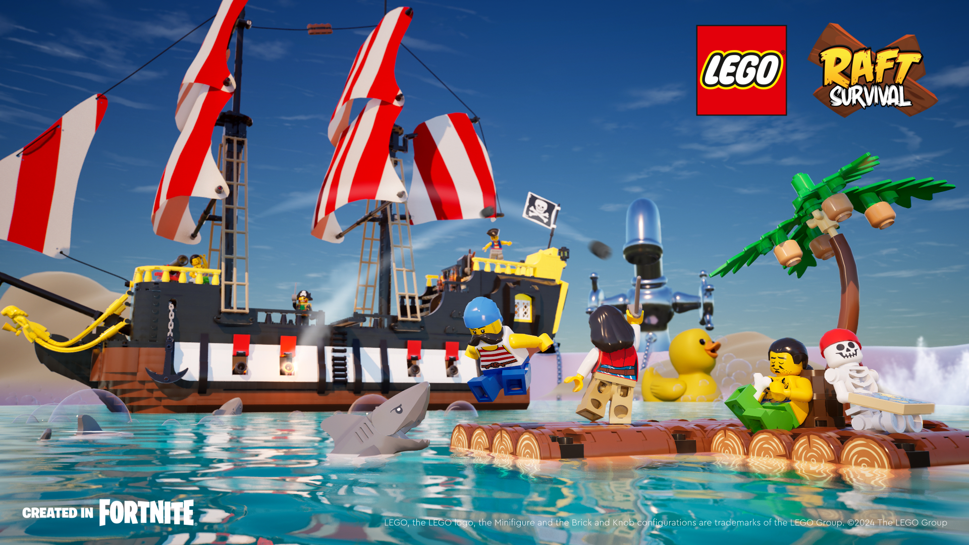 Fortnite Lego Raft Survival