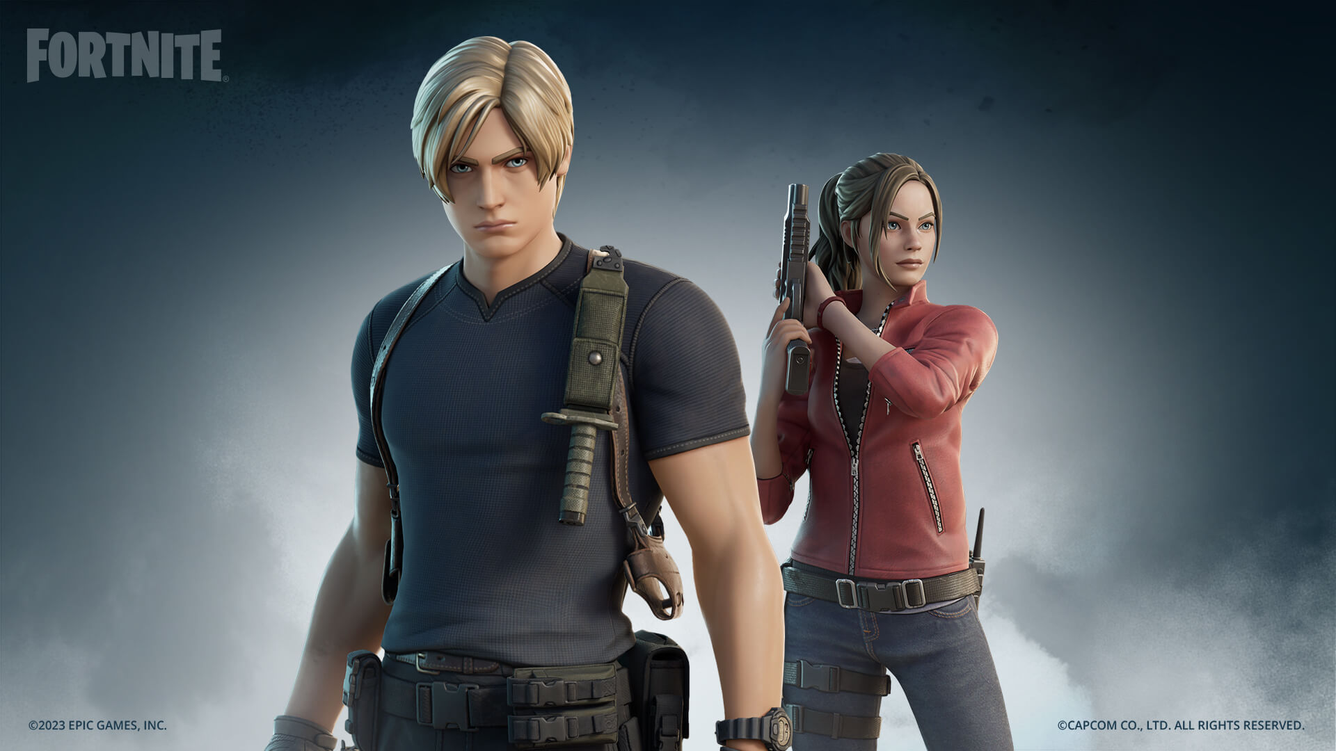 Fortnite Leon S. Kennedy Outfit and Claire Redfield Outfit