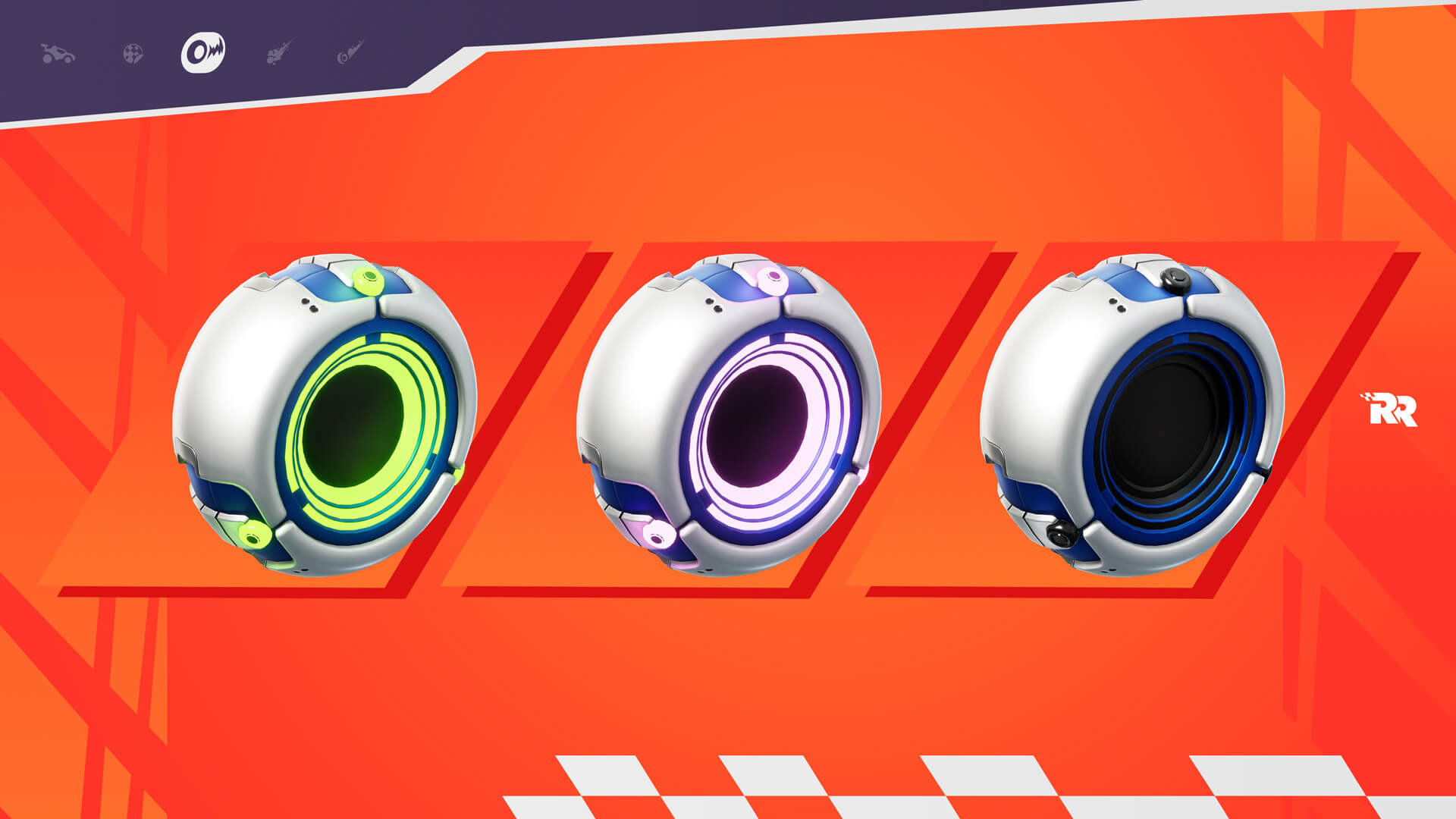 Fortnite Lime Cybernetic Wheels, Pink Cybernetic Wheels, and Black Cybernetic Wheels