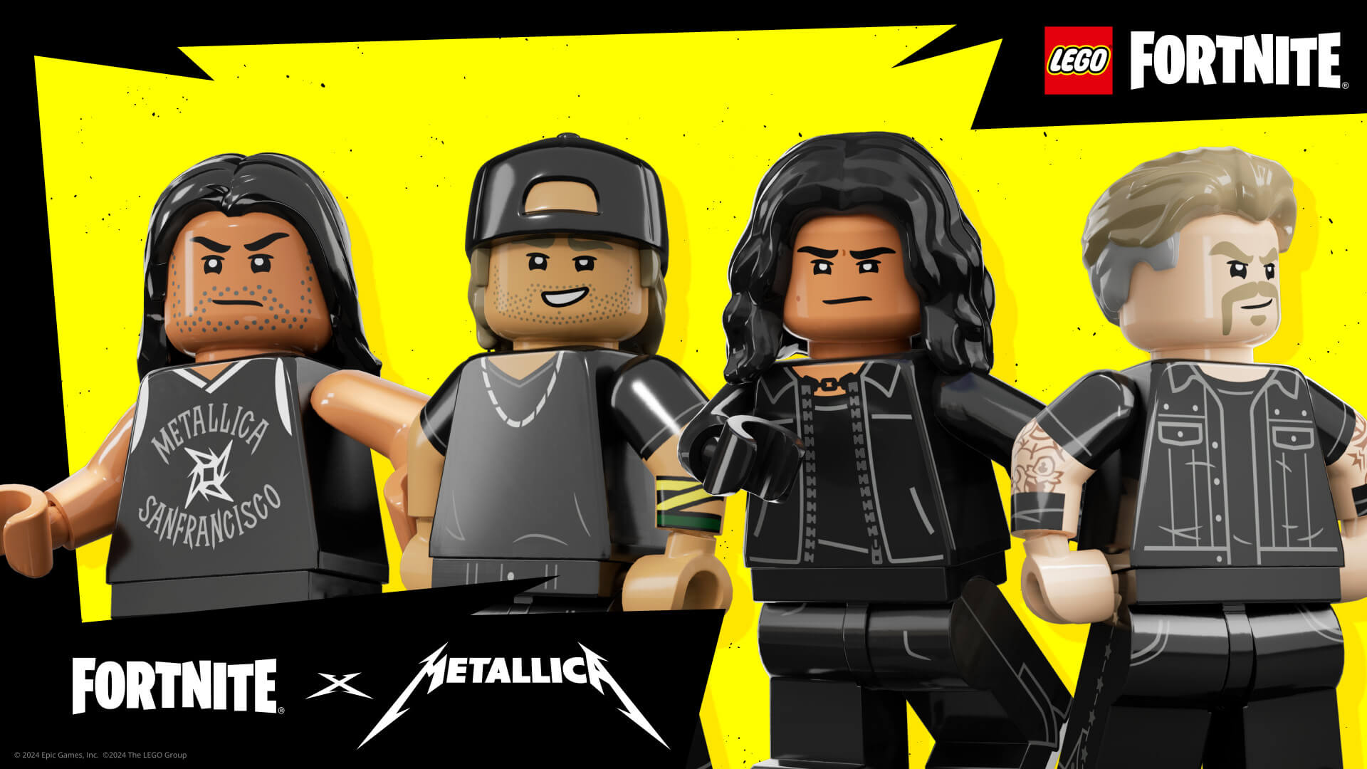 Estilos LEGO do Metallica no Fortnite