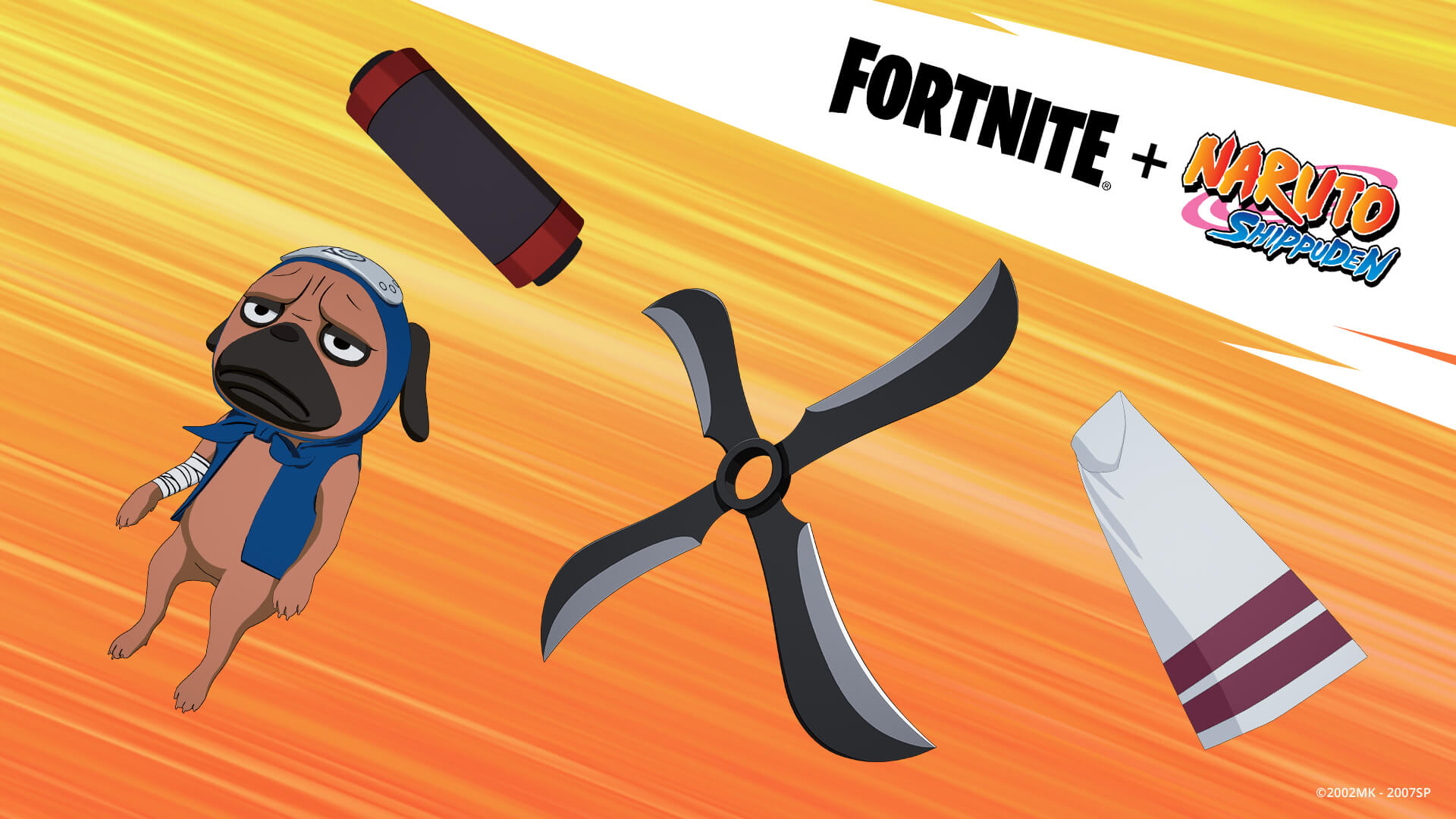 Acessórios para as Costas de Naruto do Fortnite