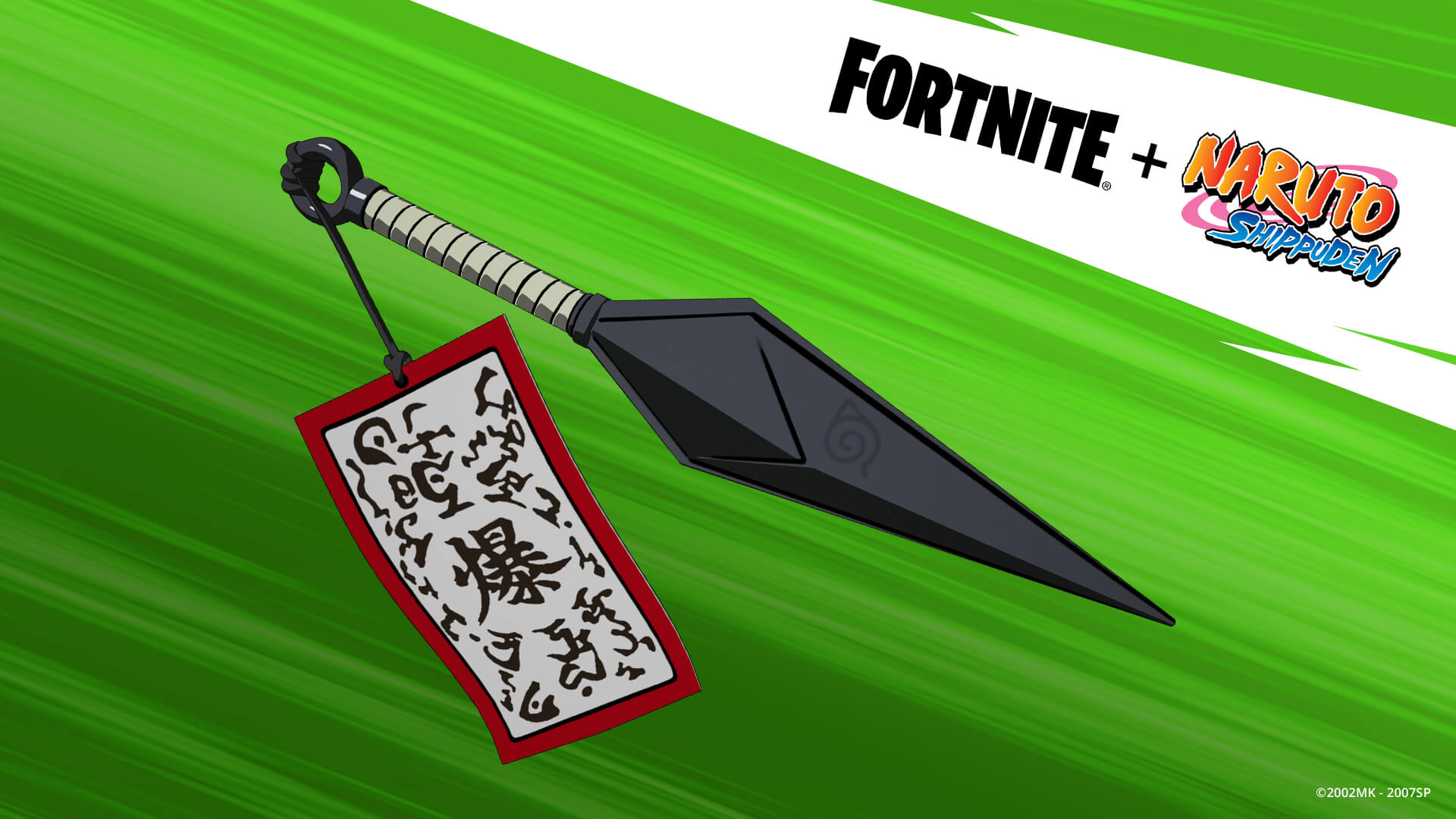 Kunai com Papel Explosivo de Naruto do Fortnite